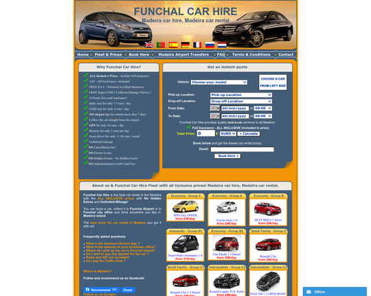 Funchal Car Hire Logo