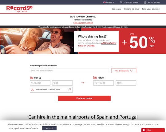 Record rent a car Logo